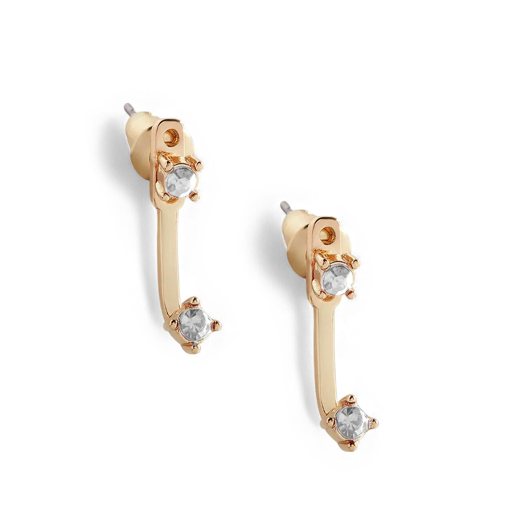 Birthstone Drop Ear Jacket Earrings