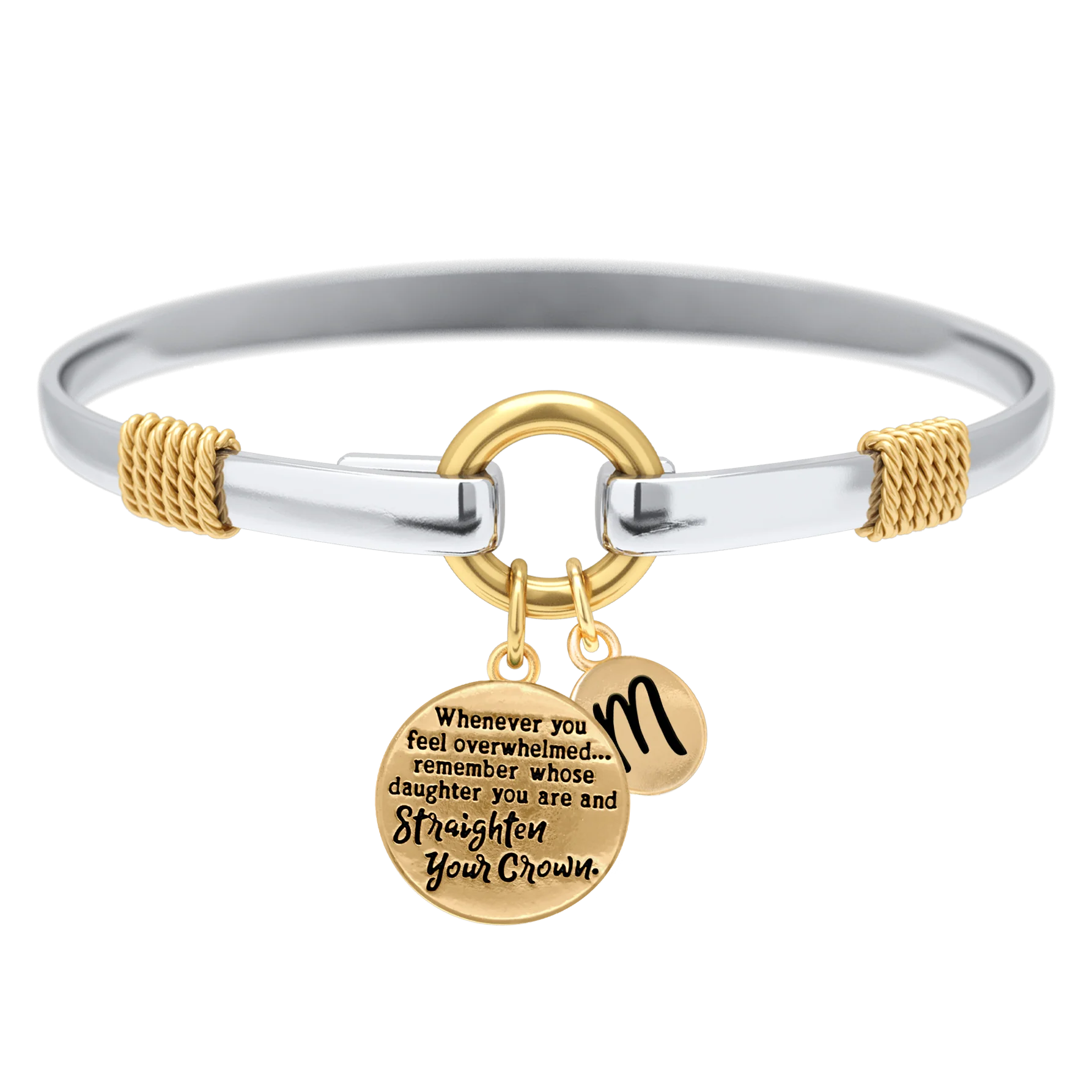 Straighten Your Crown - Two-Tone Charm Bracelet