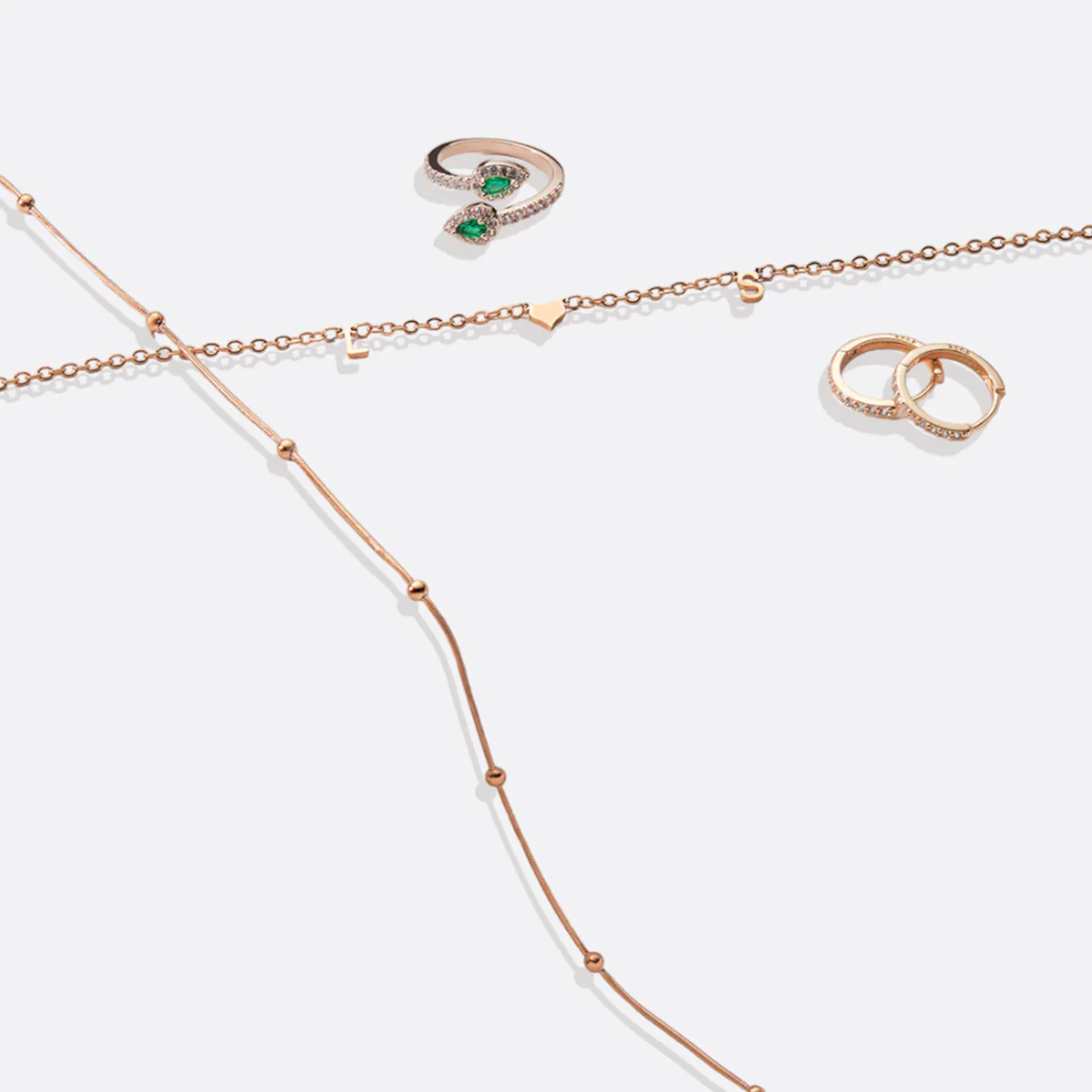 Pave Huggie Hoop Earrings