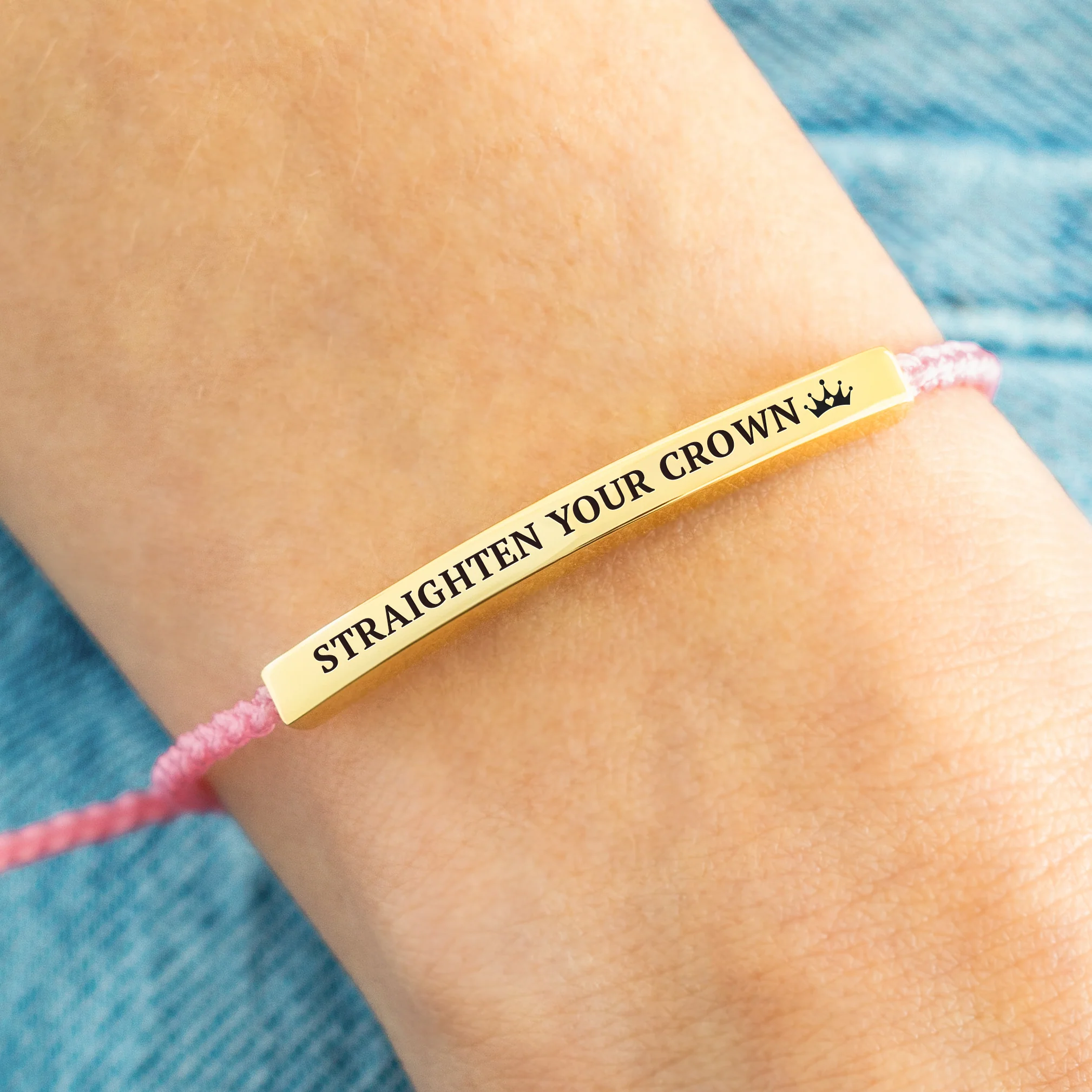Remember Who You Are and Straighten Your Crown Inspire Bracelet