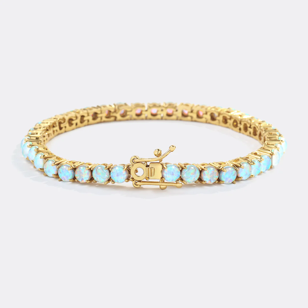 Blue Opal Tennis Bracelet