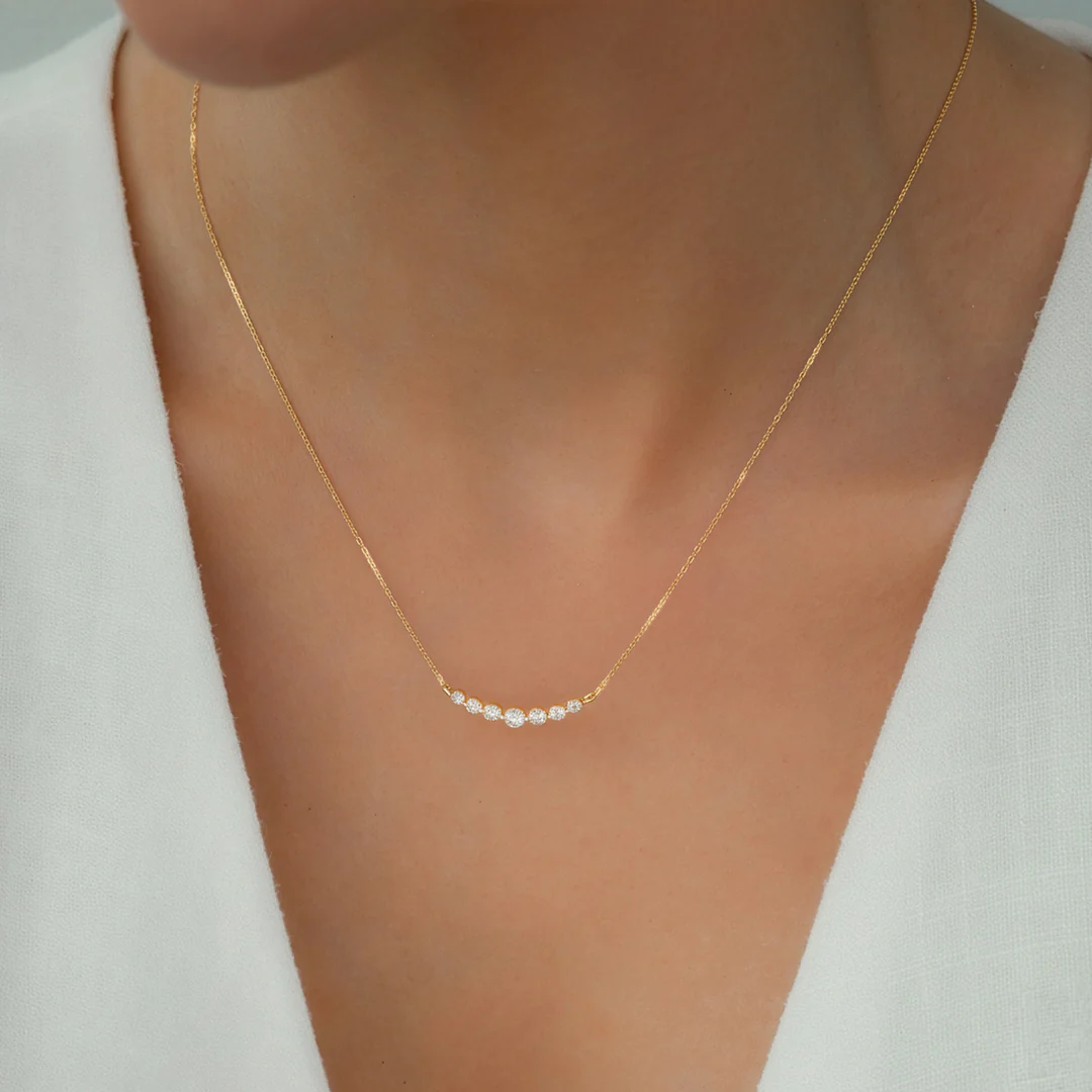 Classic Arc Diamond Necklace