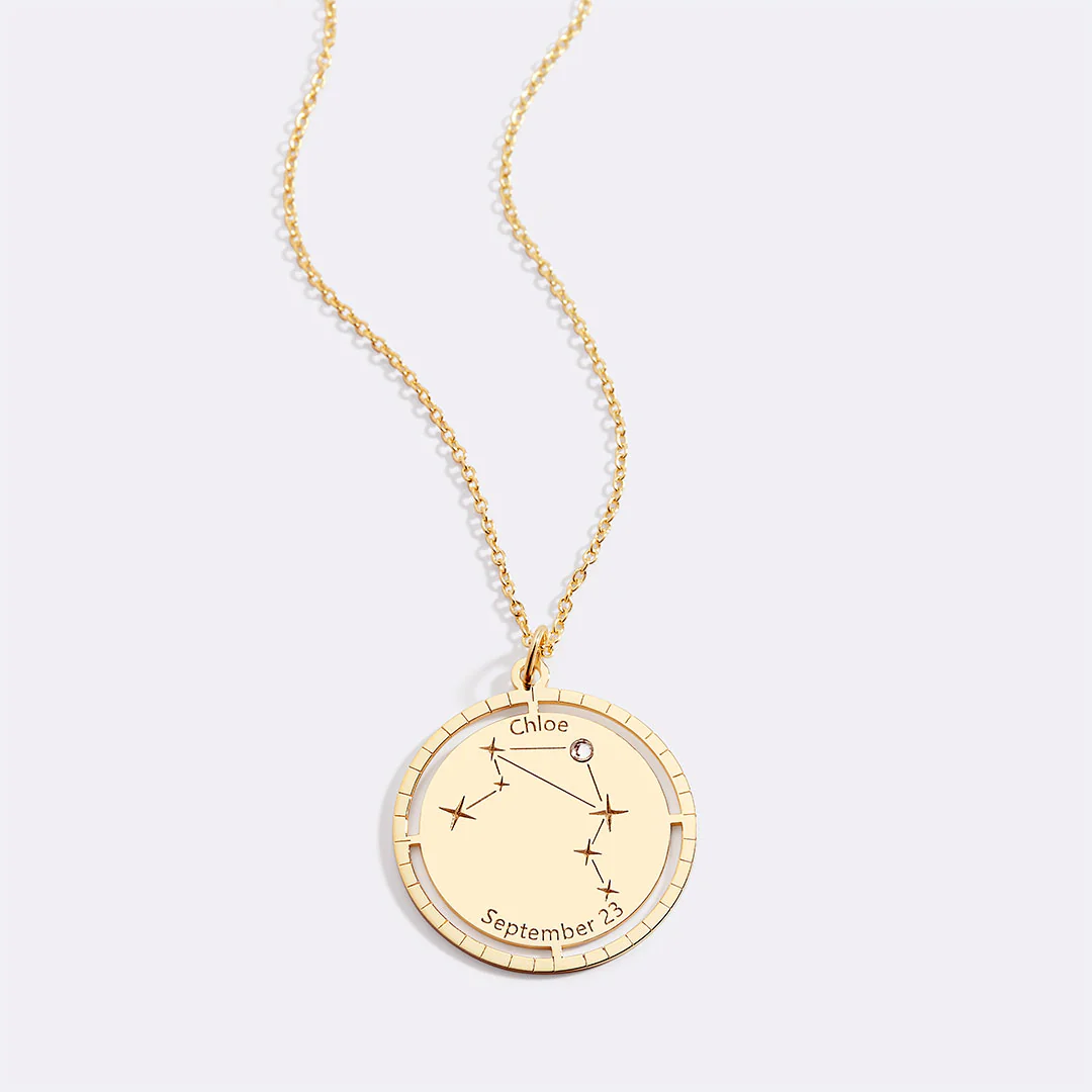 Personalized Constellation Pendant Necklace