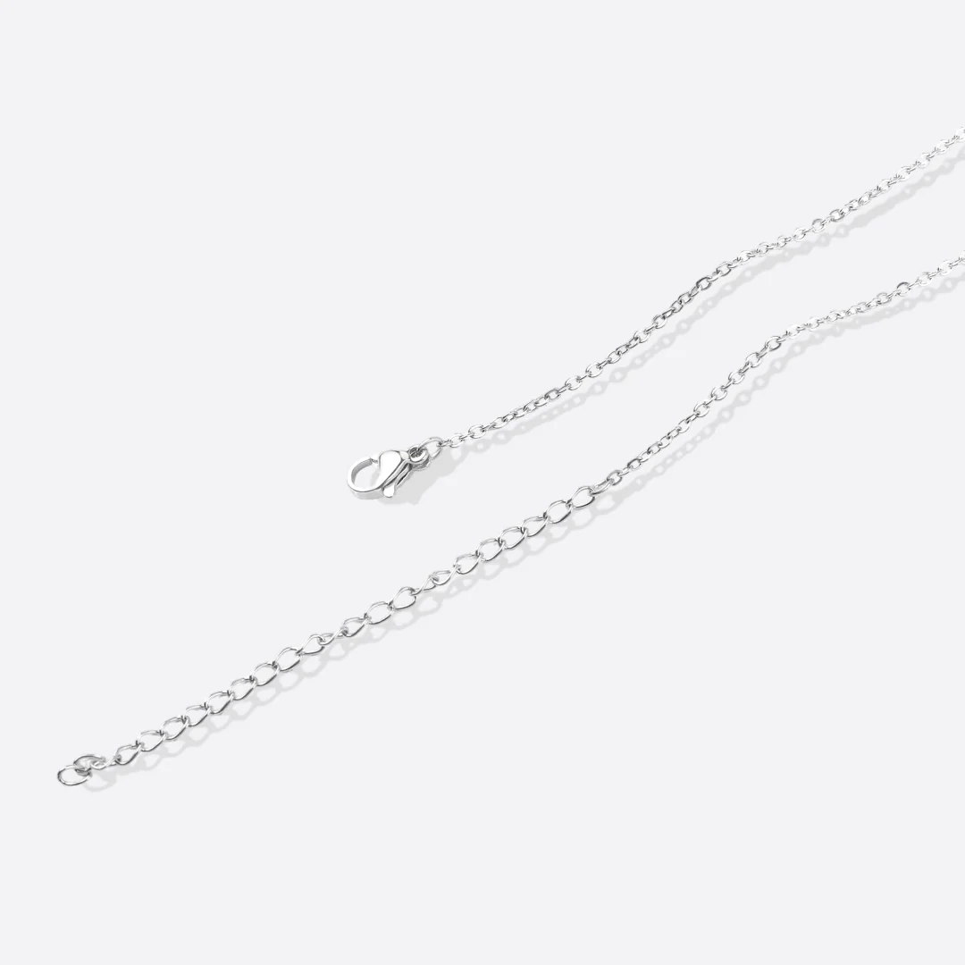 Tiny Script Initial Necklace