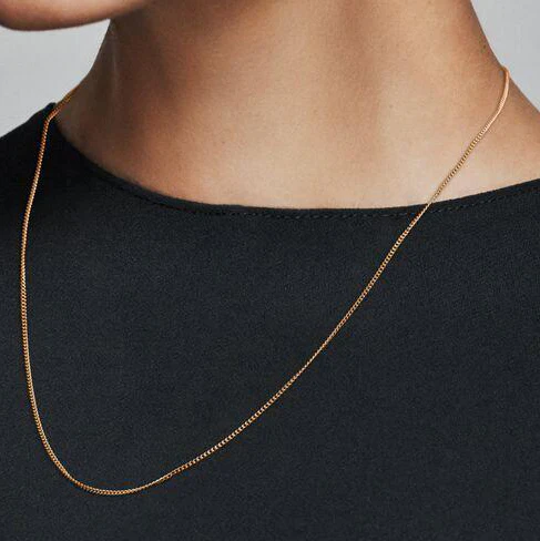 Italian Milano Sterling Silver Adjustable Chain Necklace