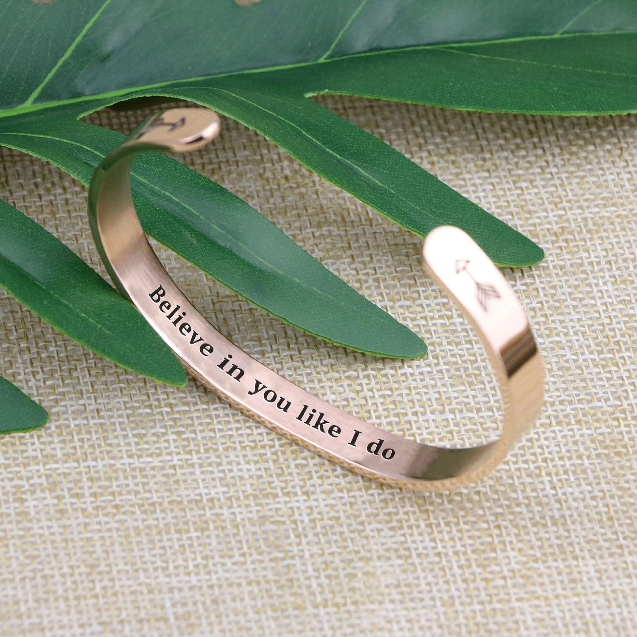 Believe in You Like I Do Cuff Bracelet