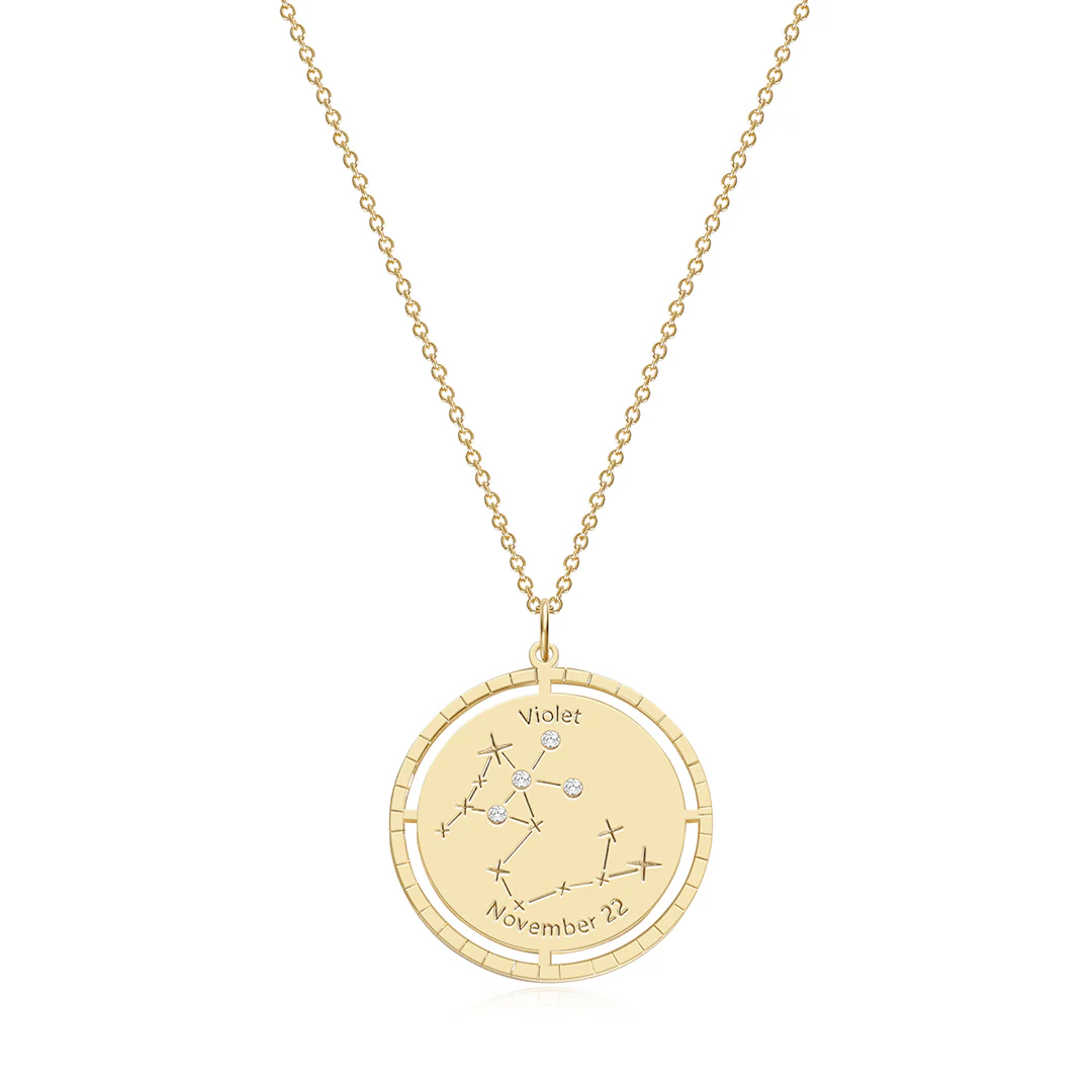 Personalized Constellation Pendant Necklace