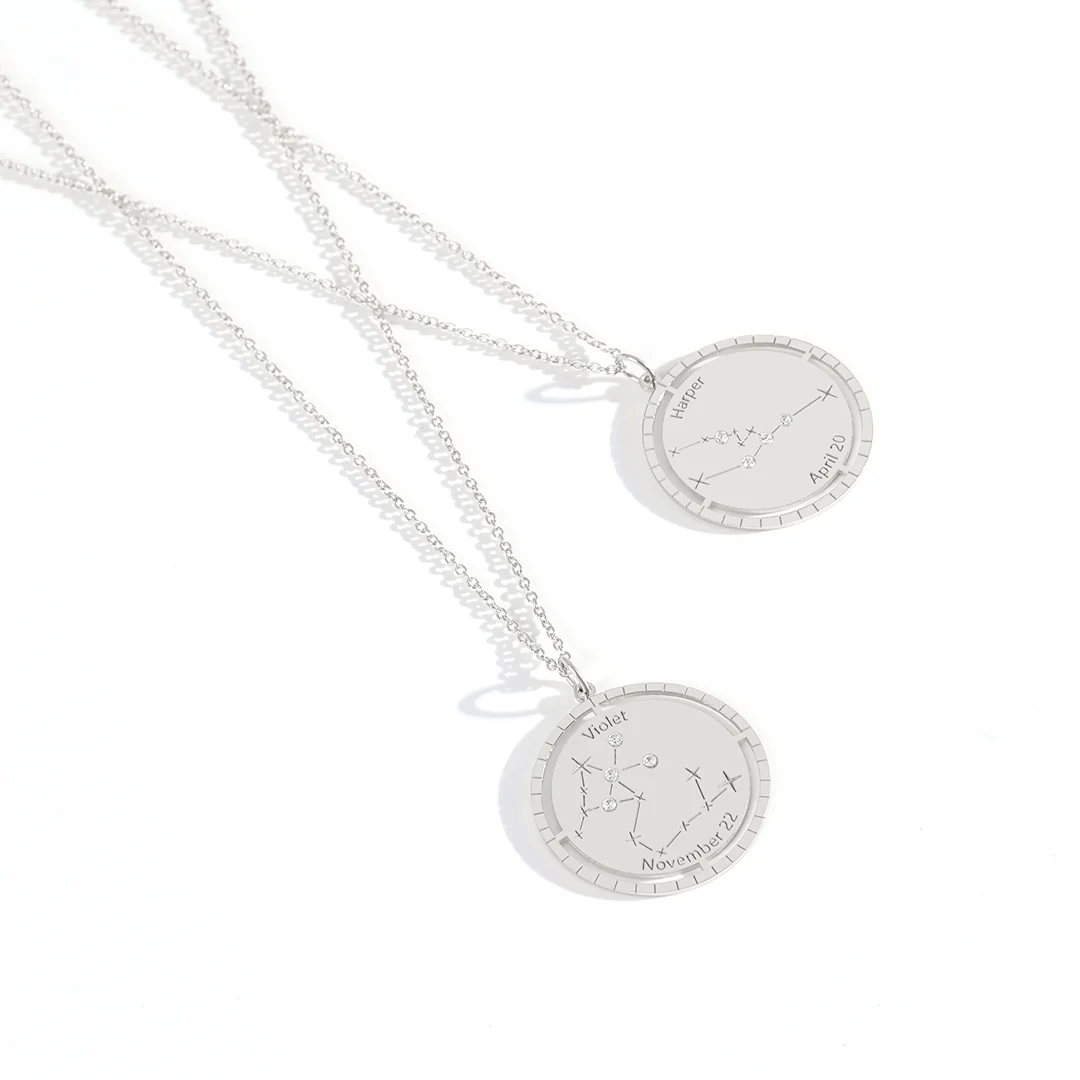 Personalized Constellation Pendant Necklace