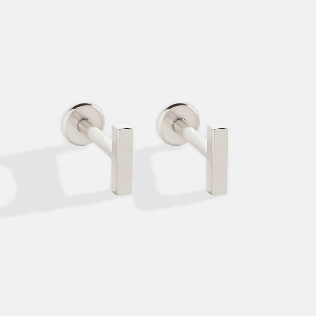 Little Bar Sleeper Flatback Earrings | 16g