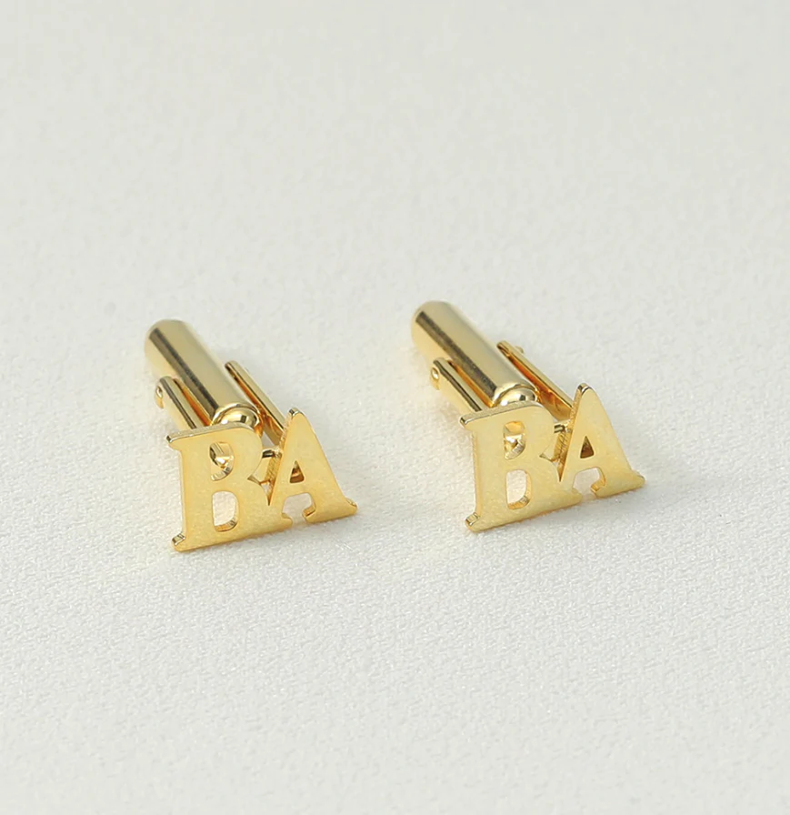 Monogrammed Cufflinks with Initials