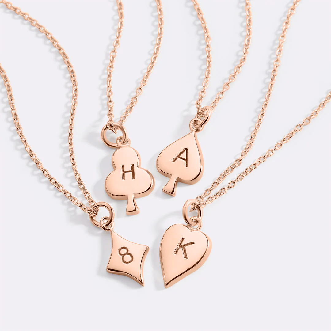 Coeur Stacking Initial Charm Necklace