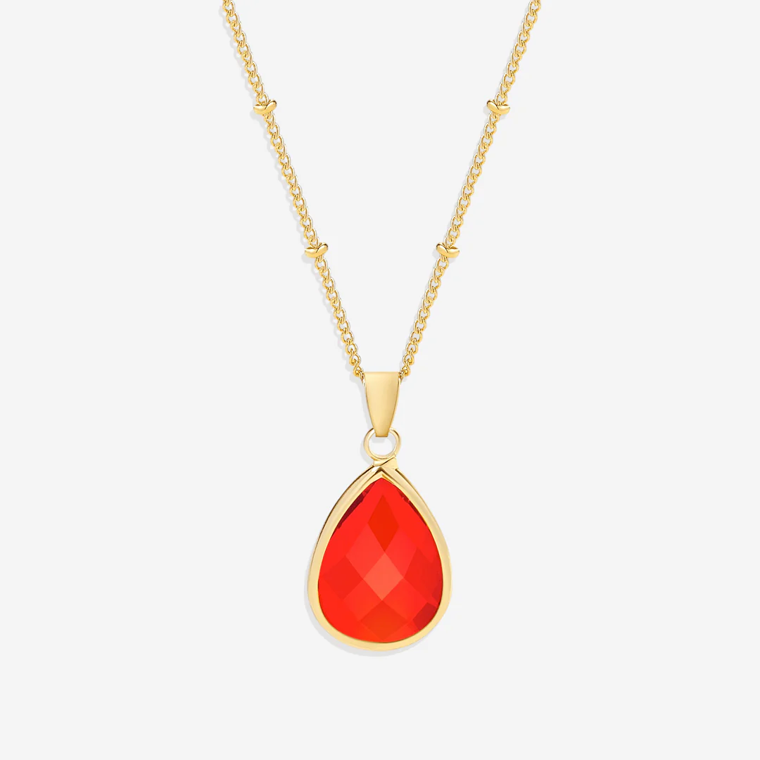 Birthstone Drop Pendant Necklace