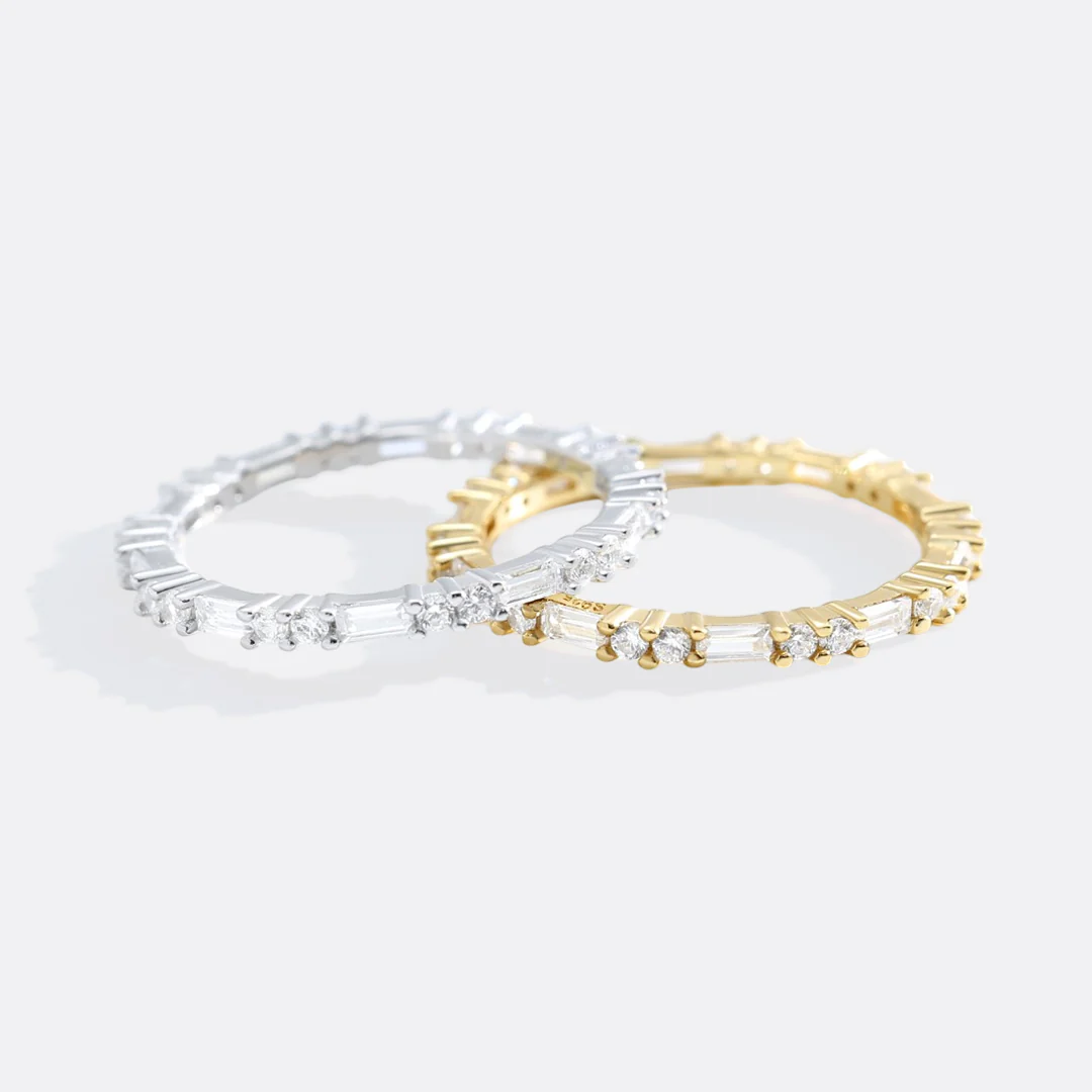 White Sapphire Stacking Ring