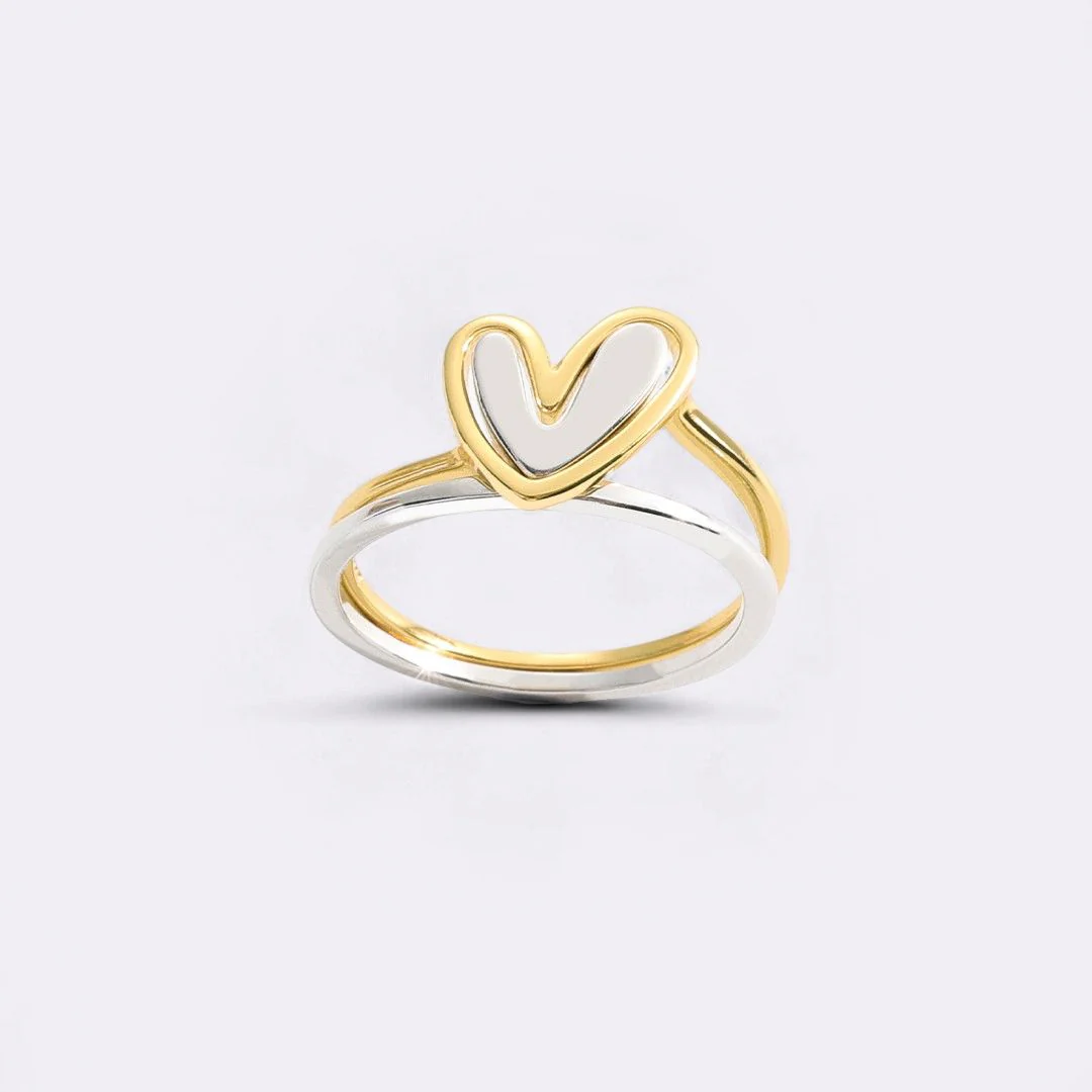 Self Love Layered Heart Ring