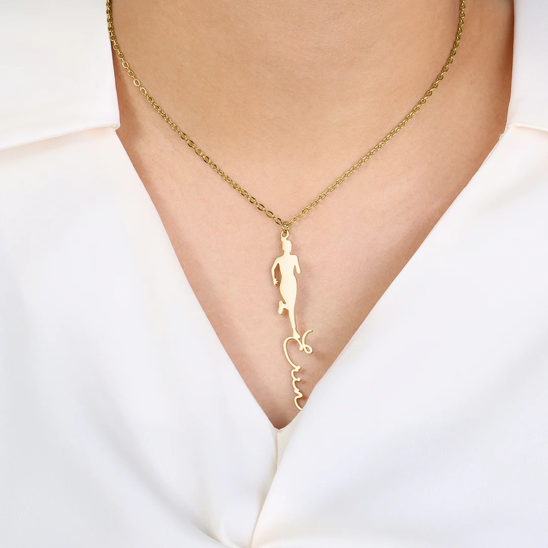 Runner Name Necklace