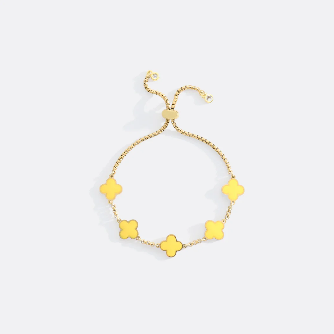 Clover Enamel Bracelet