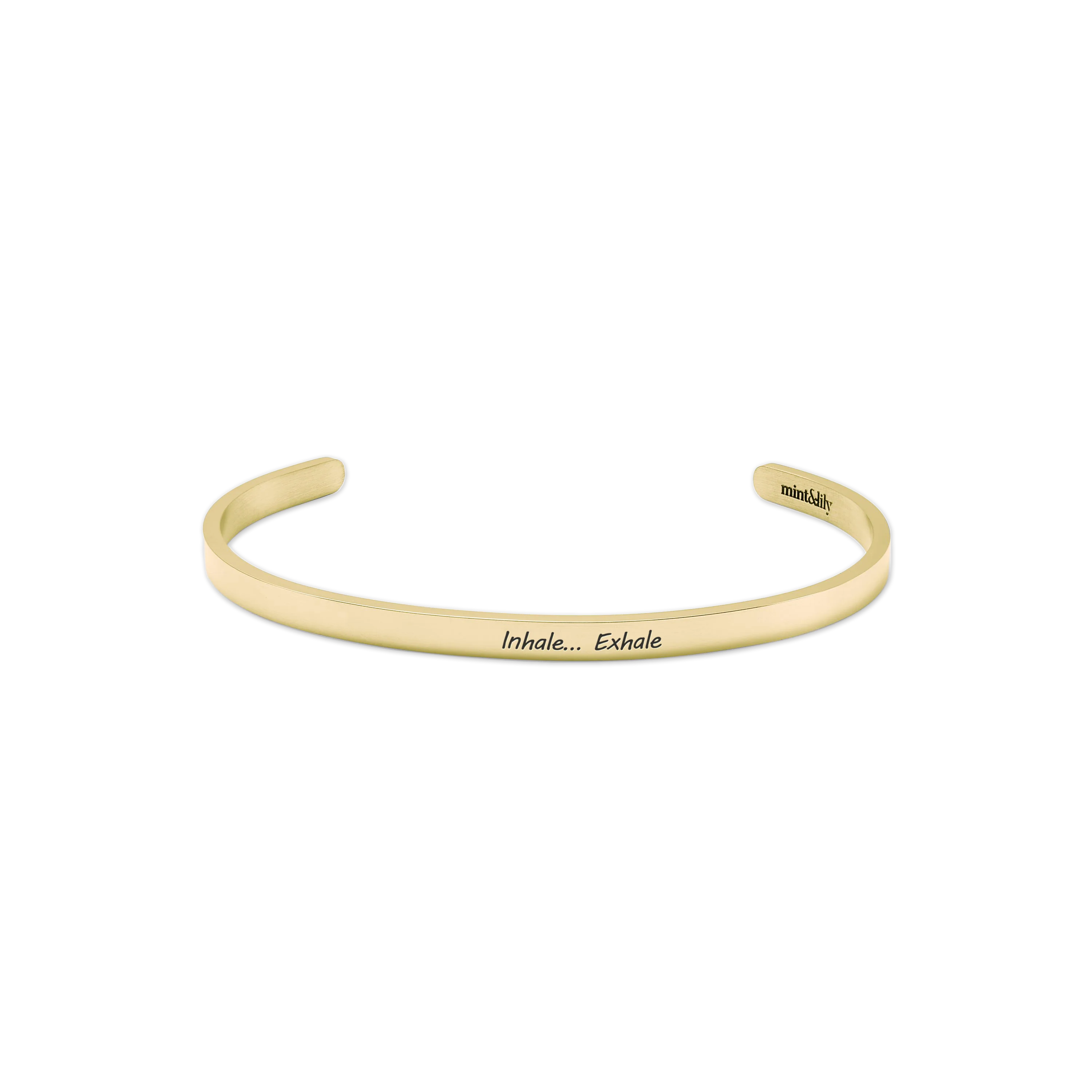 Personalized Thin Cuff Bracelet