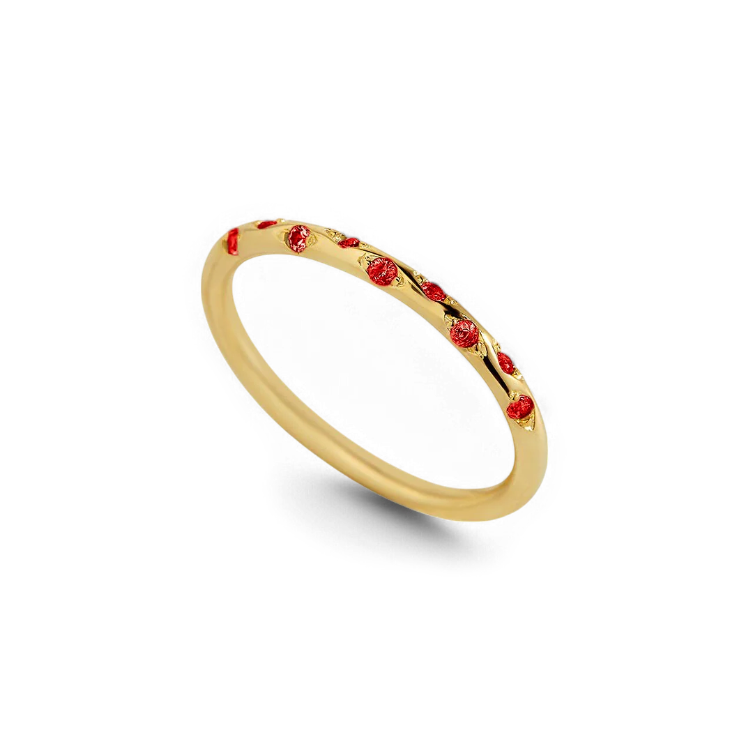 Dainty Constellation Birthstone Ring