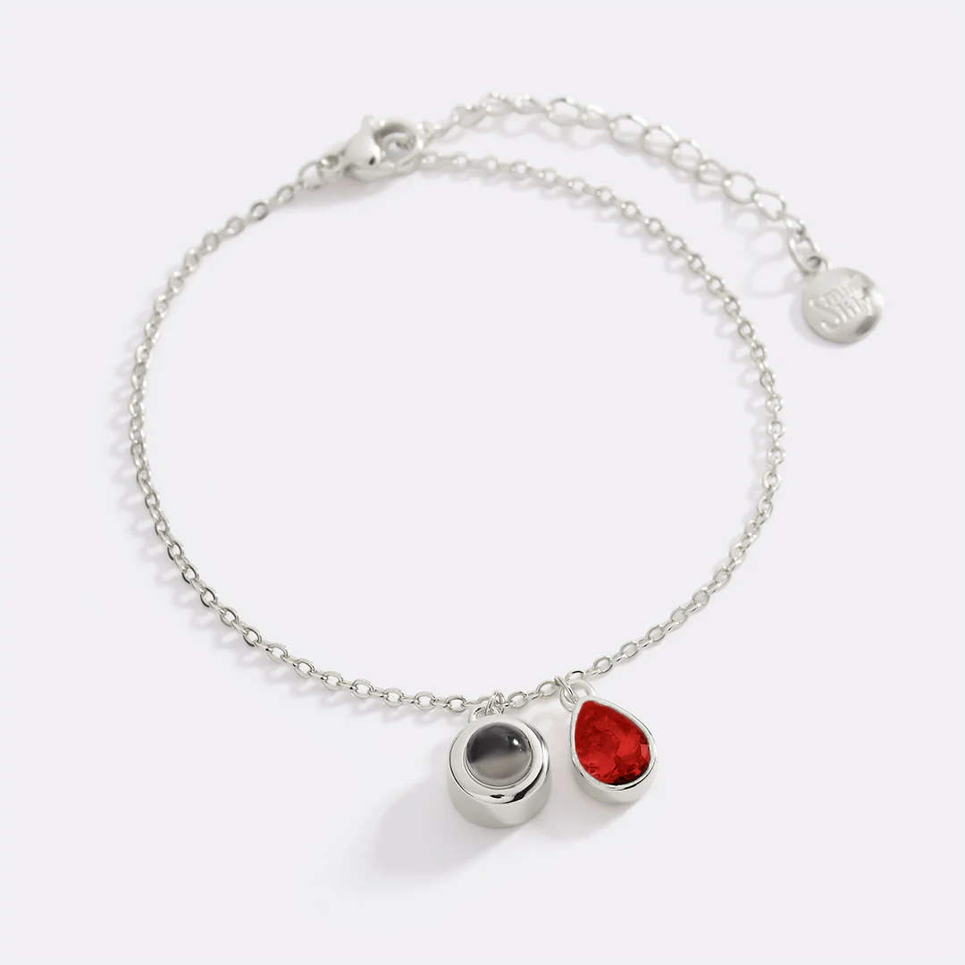 Birthstone Photo Bracelet