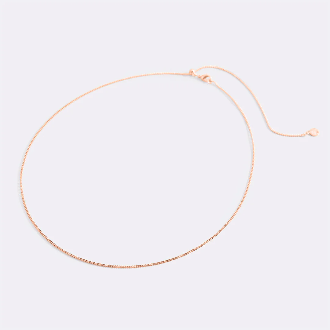 Italian Milano Sterling Silver Adjustable Chain Necklace