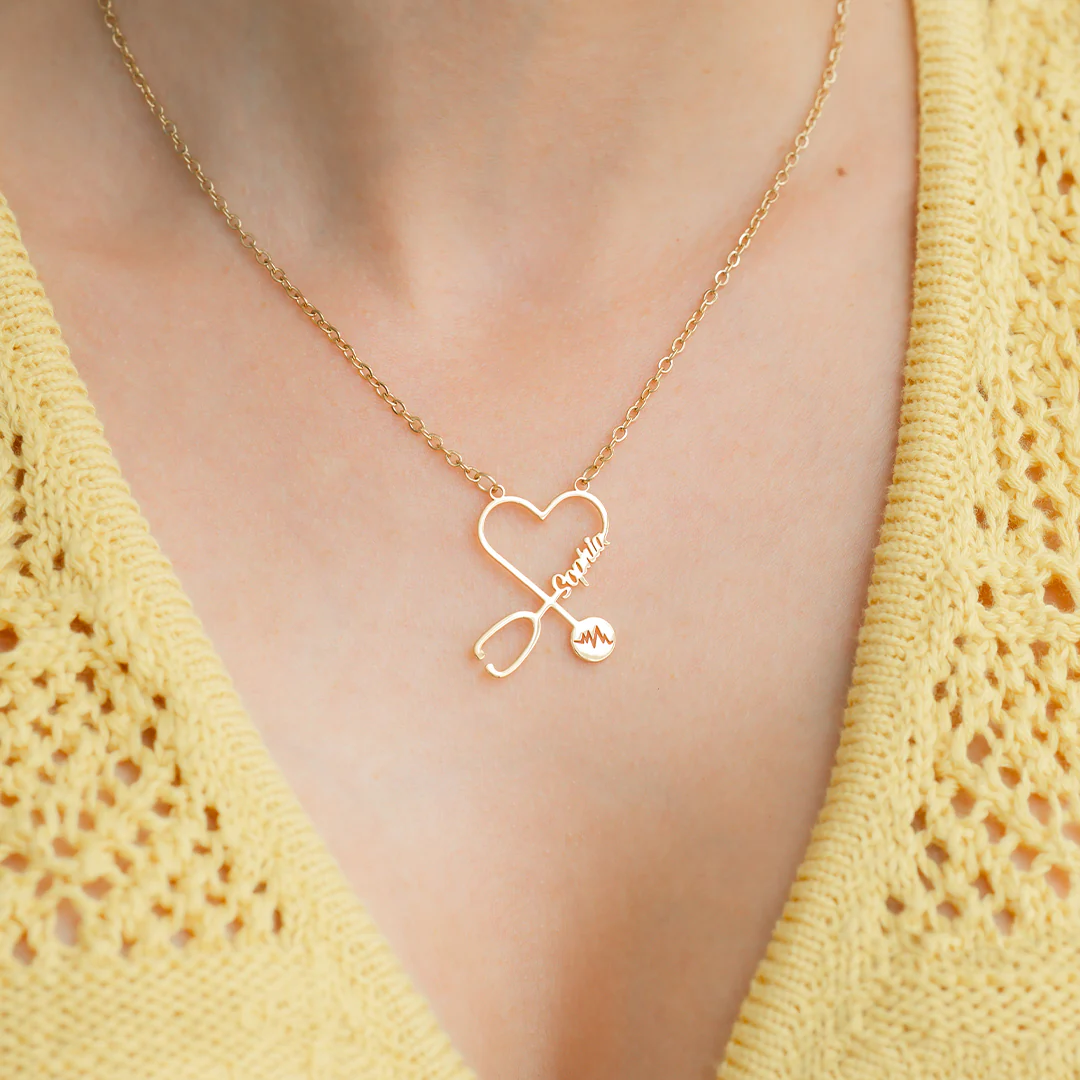 Stethosope Name Necklace