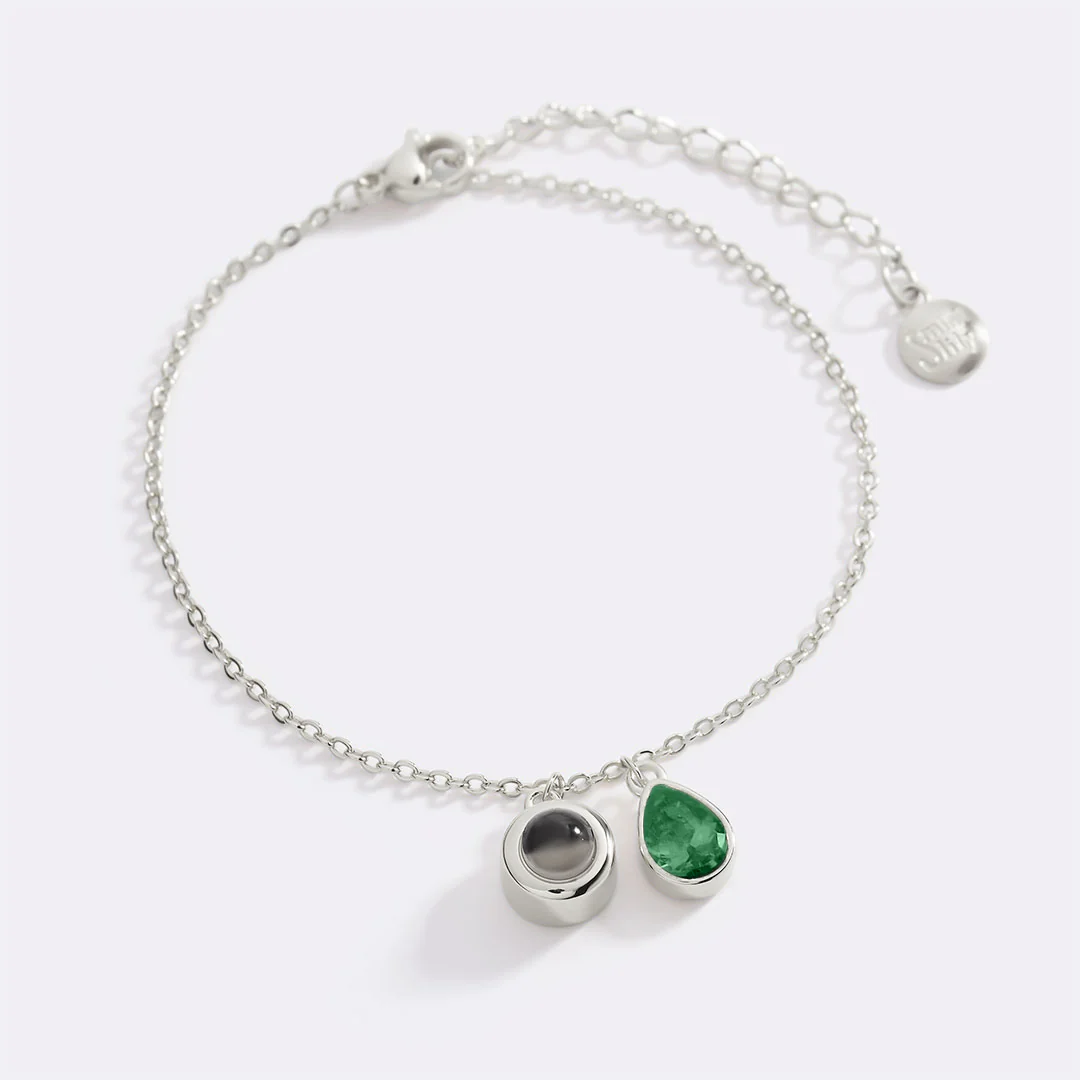 Birthstone Photo Bracelet