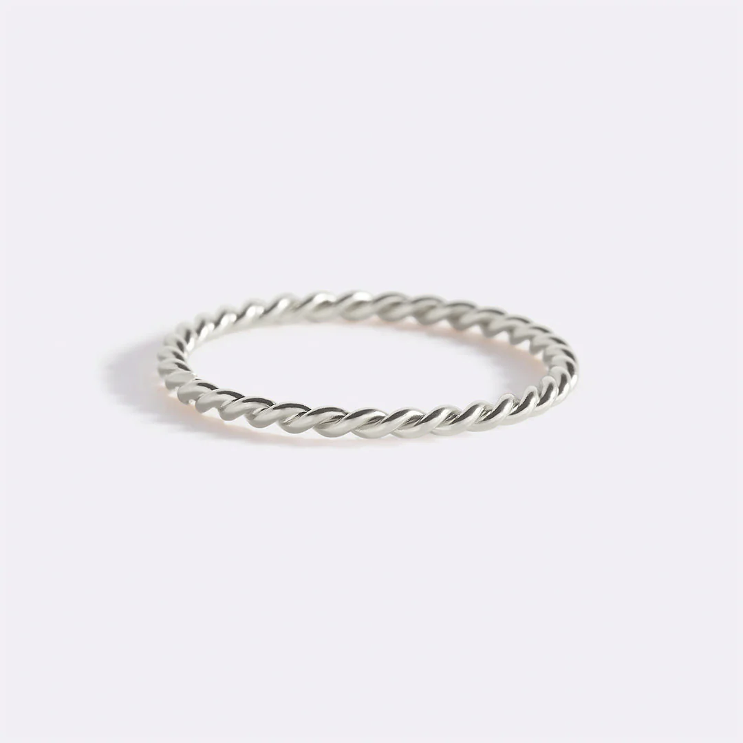 Dainty Braided Stacking Ring