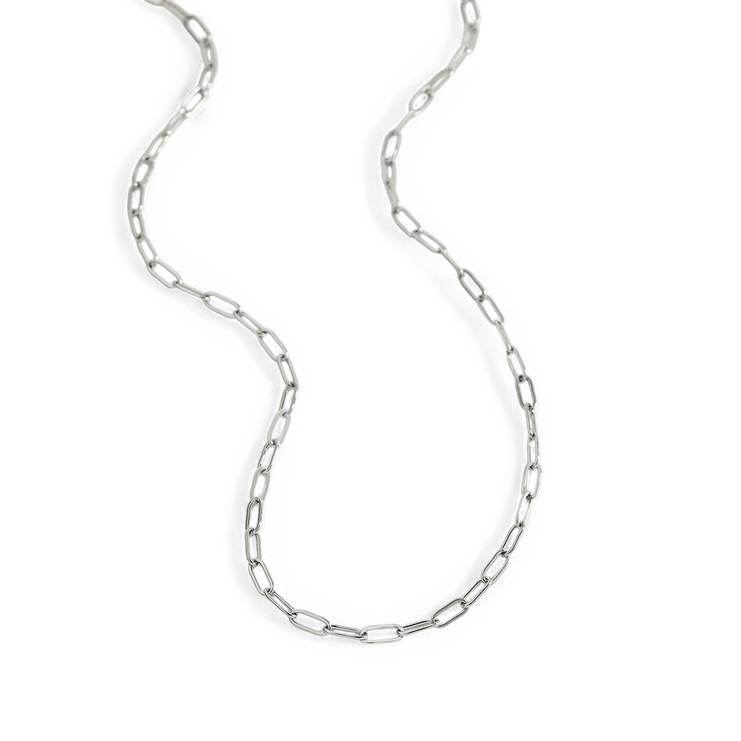 Thin Paperclip Necklace