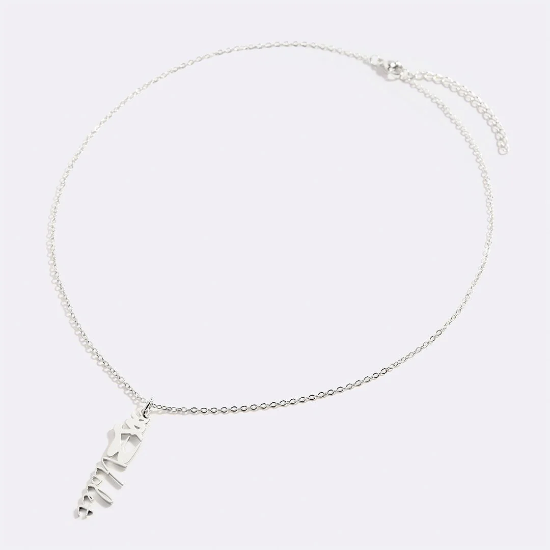 Ballet Shoes Name Necklace