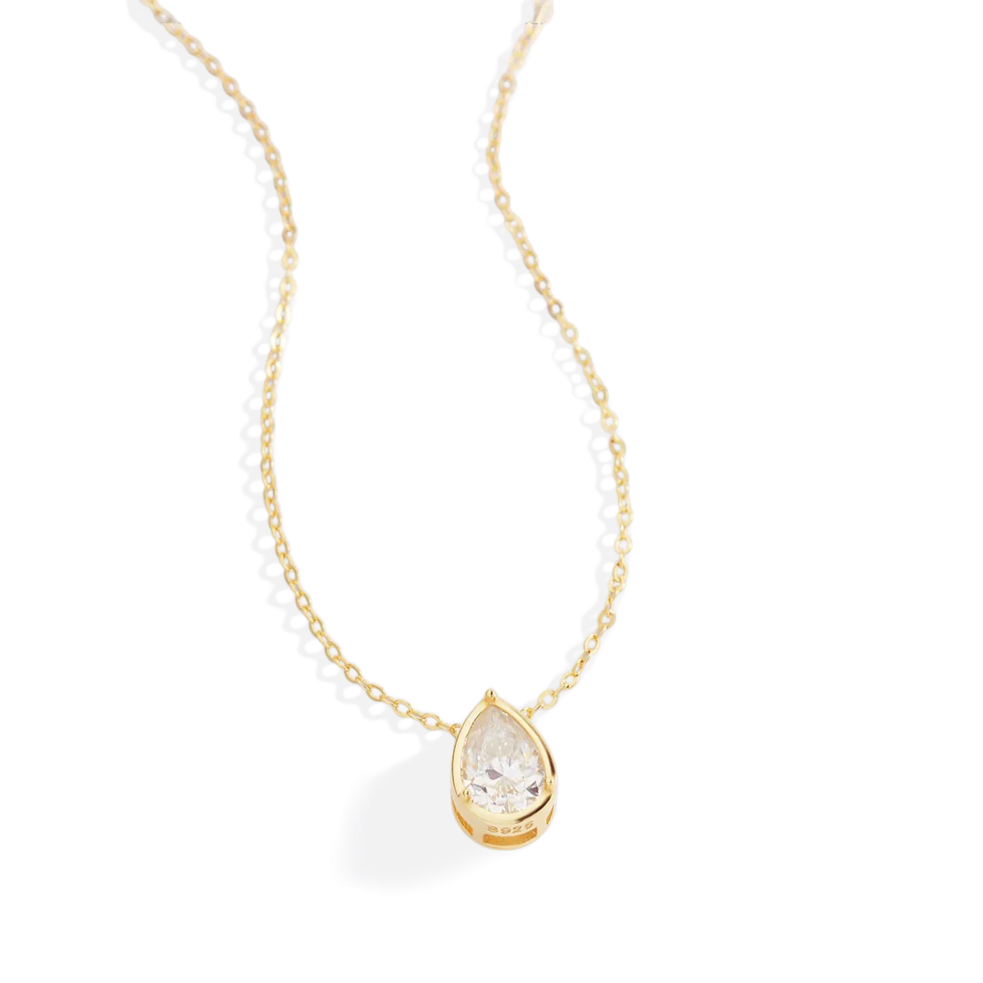 Diamond Teardrop Necklace