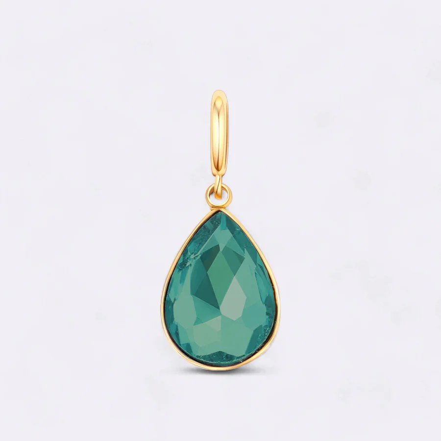 Teardrop Birthstone Charm
