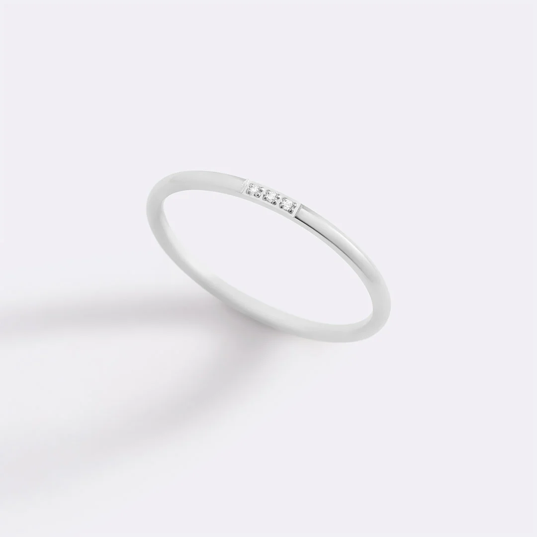 Dainty Diamonds Stacking Ring