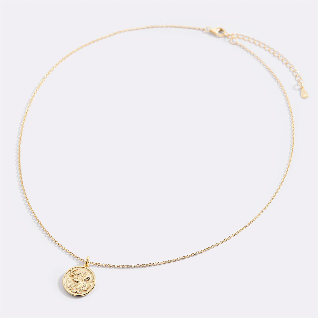 Greek Goddess Pendant Necklace
