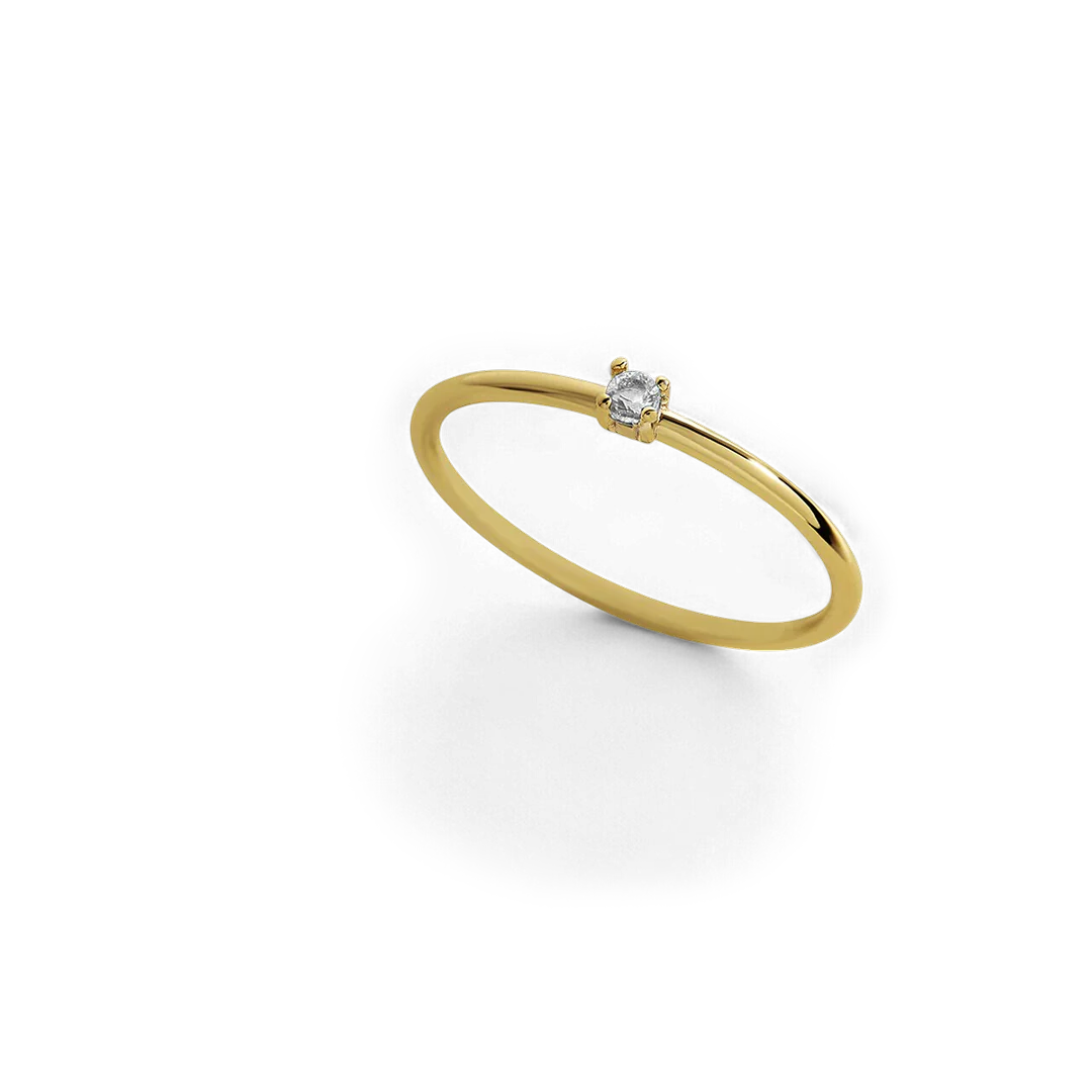 Super Dainty Birthstone Stacking Ring