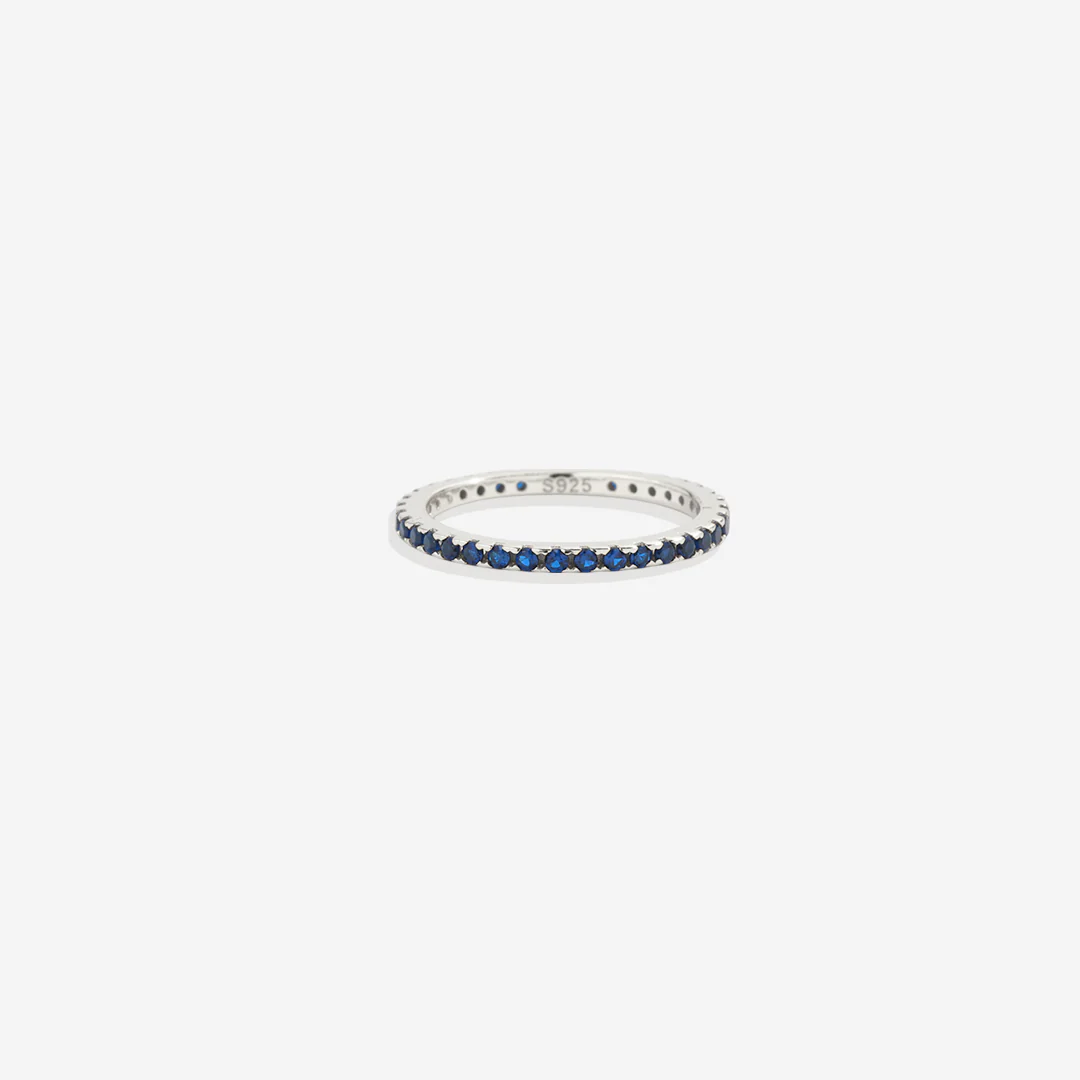September Birthstone Eternity Stacking Ring