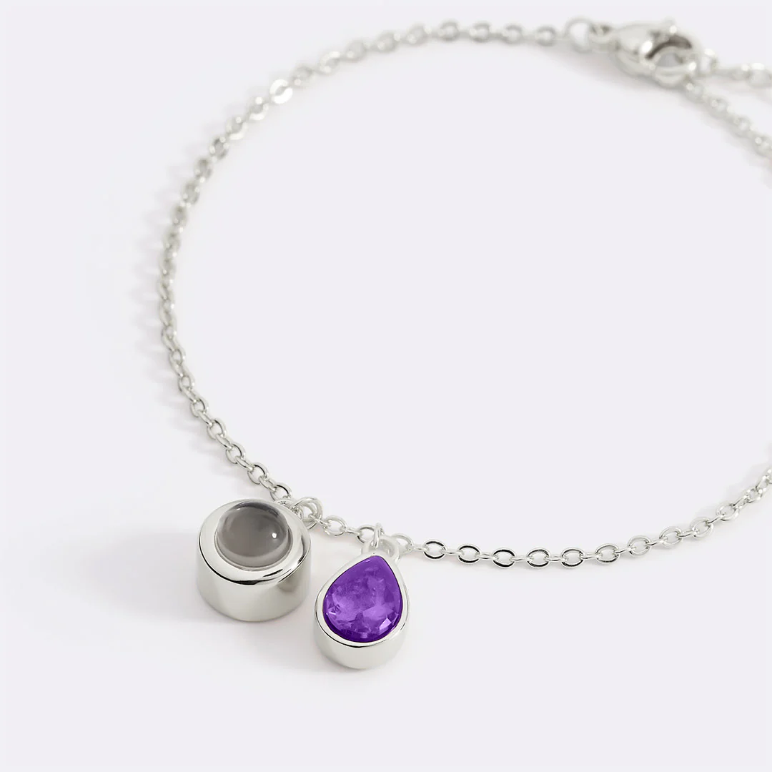 Birthstone Photo Bracelet