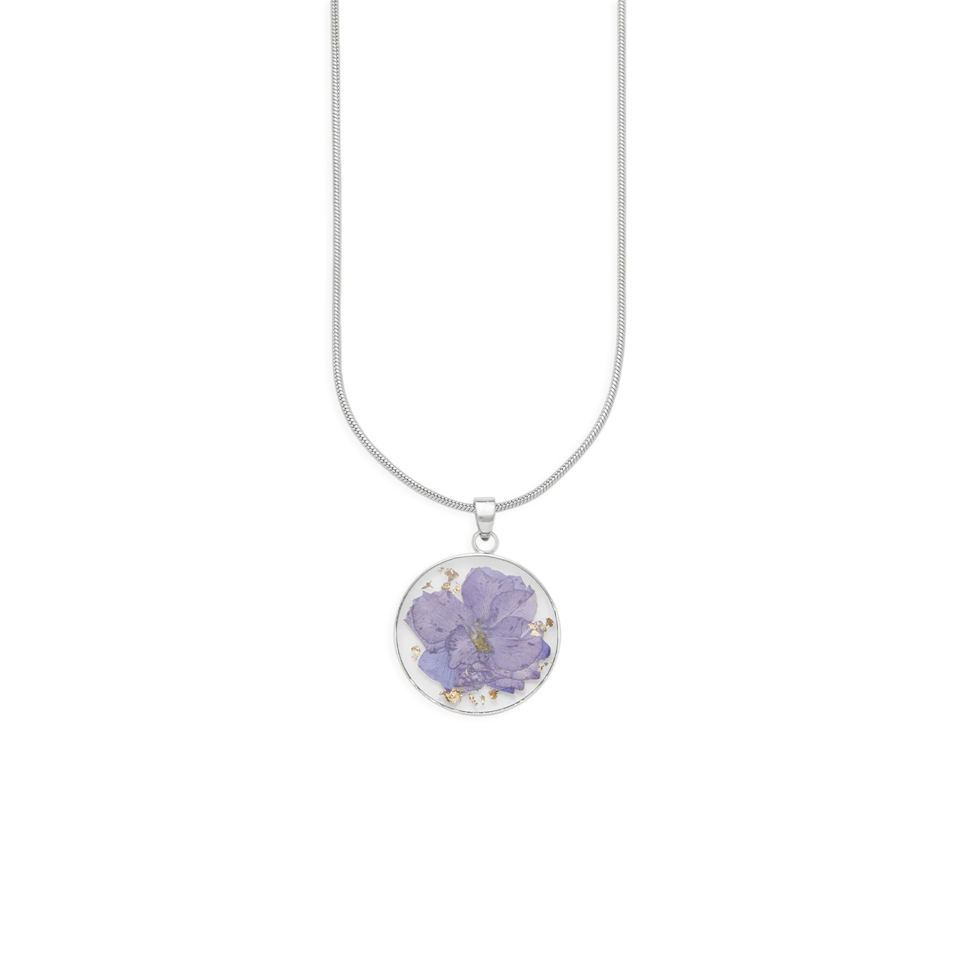 Pressed Birth Flower Necklace