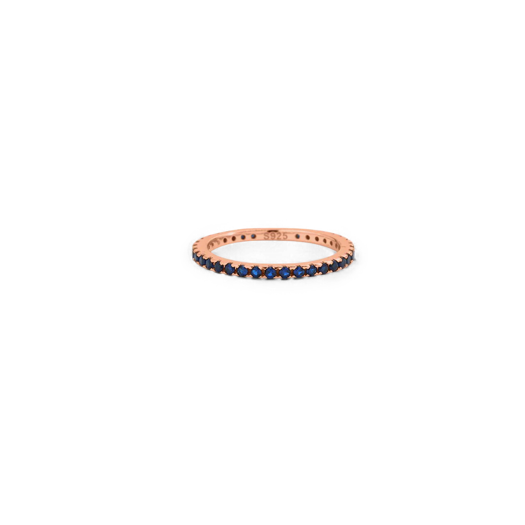 September Birthstone Eternity Stacking Ring