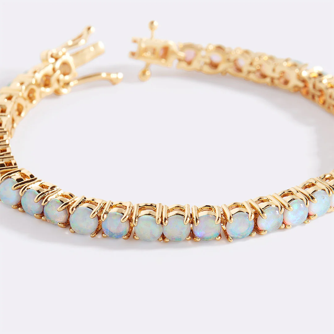 Blue Opal Tennis Bracelet