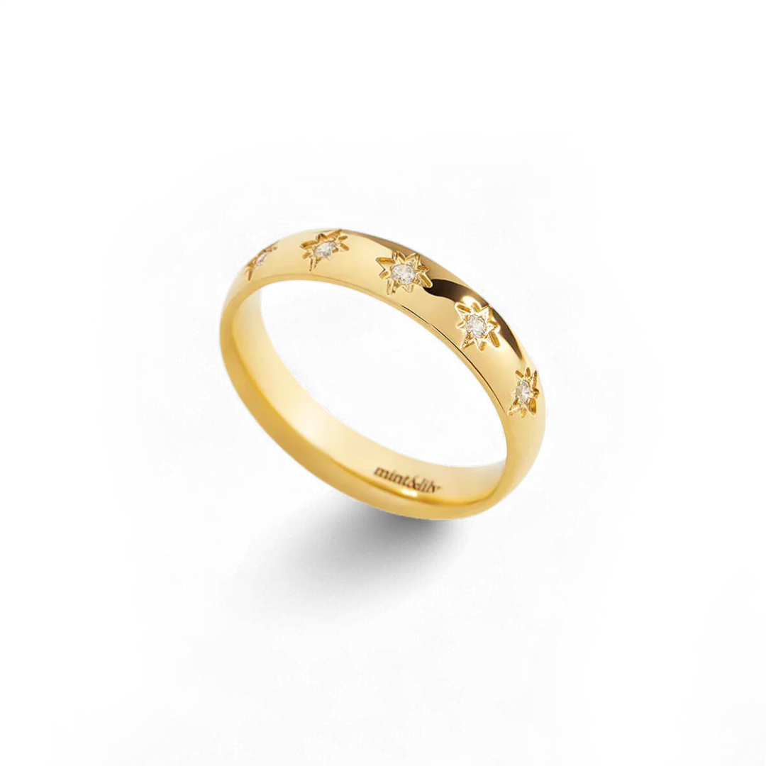 Star Set Stacking Ring