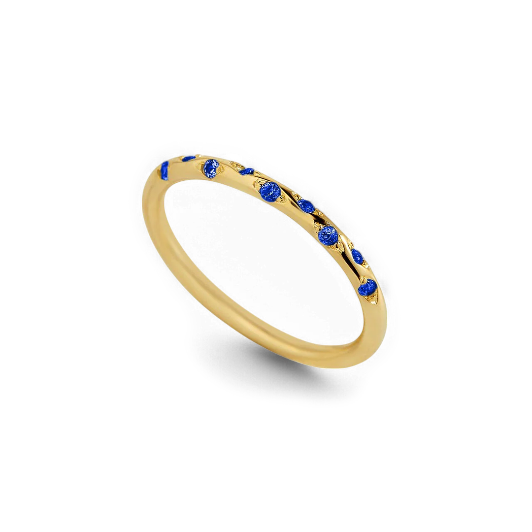 Dainty Constellation Birthstone Ring