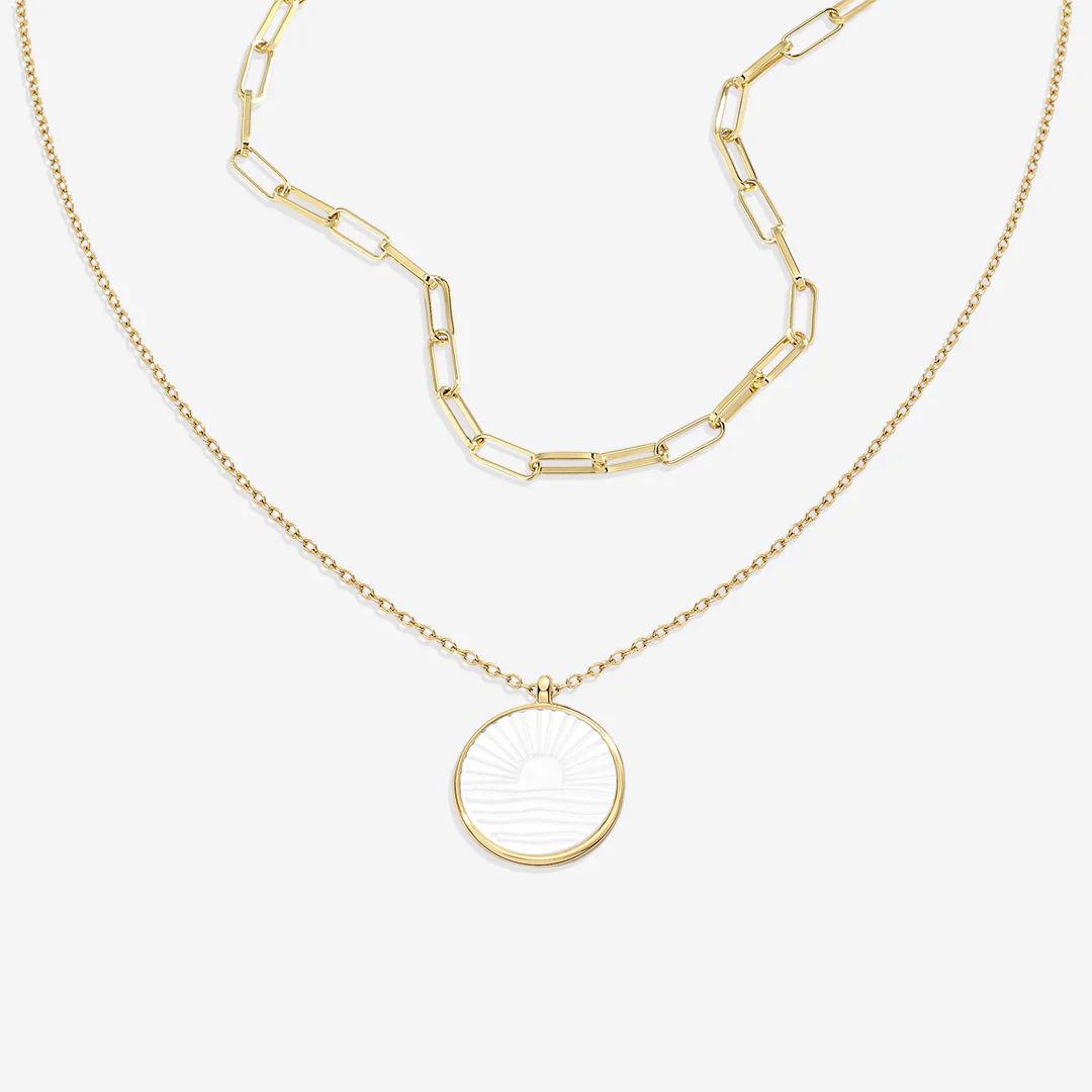 Mint Paperclip Sunrise Layering Set