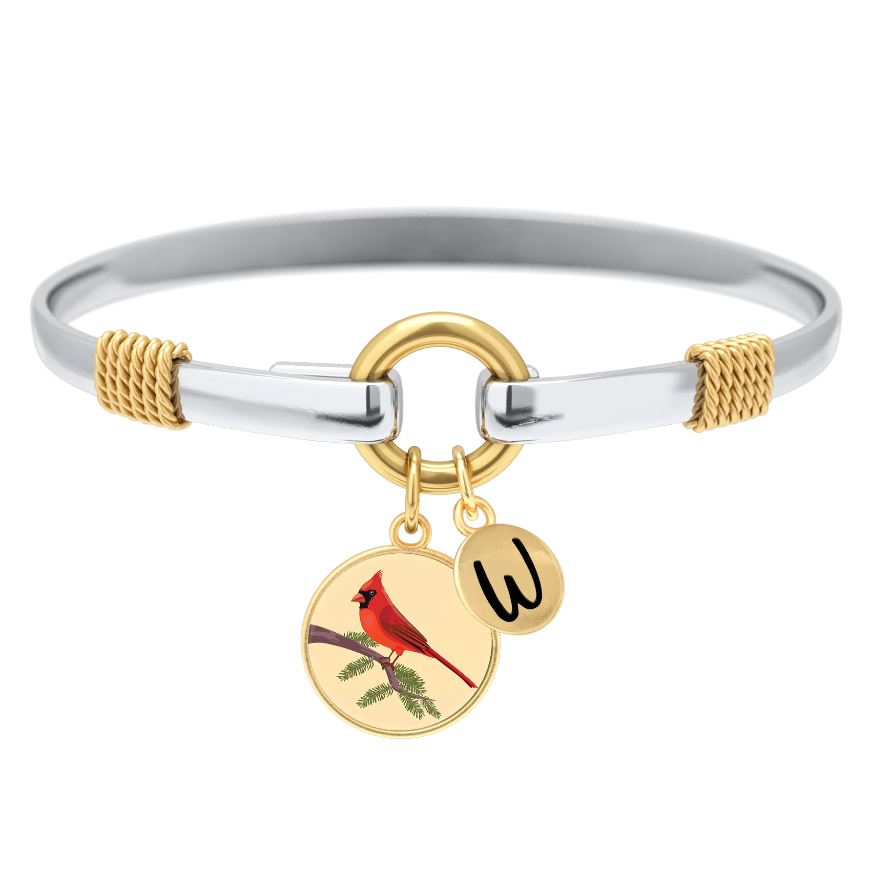 Cardinal - Two-Tone Custom Charm Bracelet