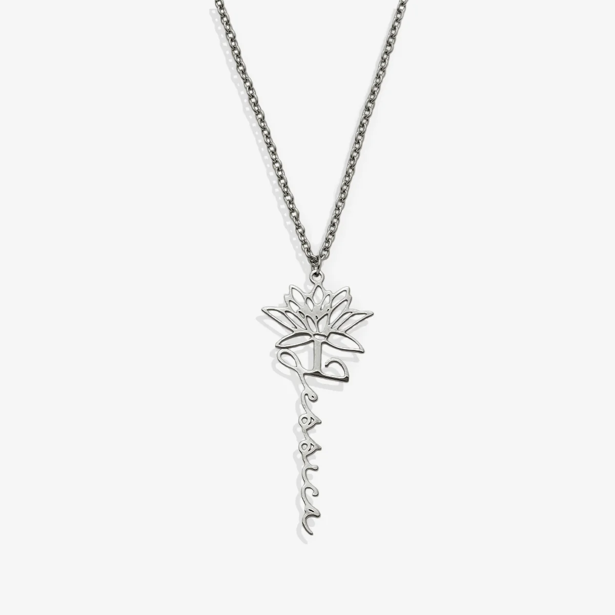 Birth Flower Name Necklace