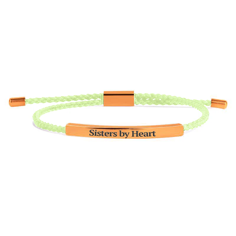 Not Sisters By Blood But Sisters By Heart Inspire Bracelet