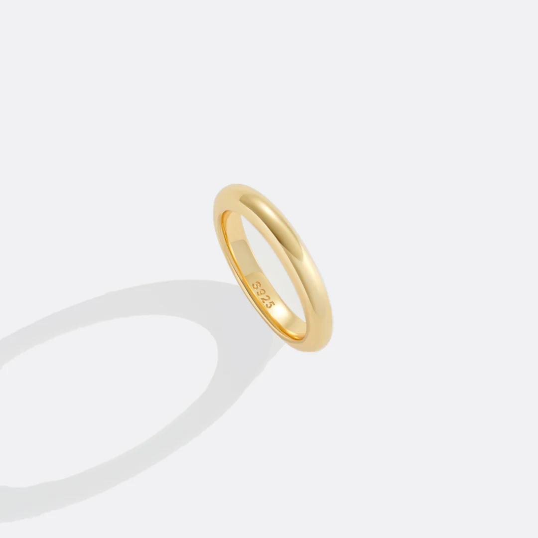 Half Round Band Stacking Ring