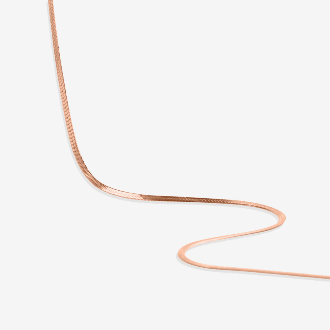 Dainty Herringbone Chain Necklace