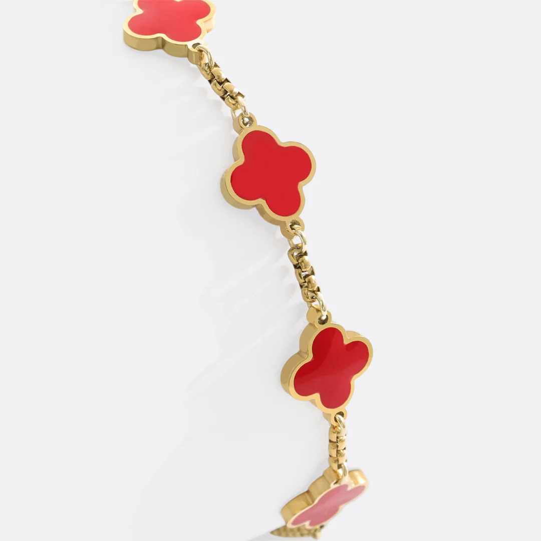 Clover Enamel Bracelet