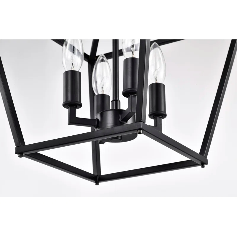 Light Dimmable Lantern Geometric Chandelier