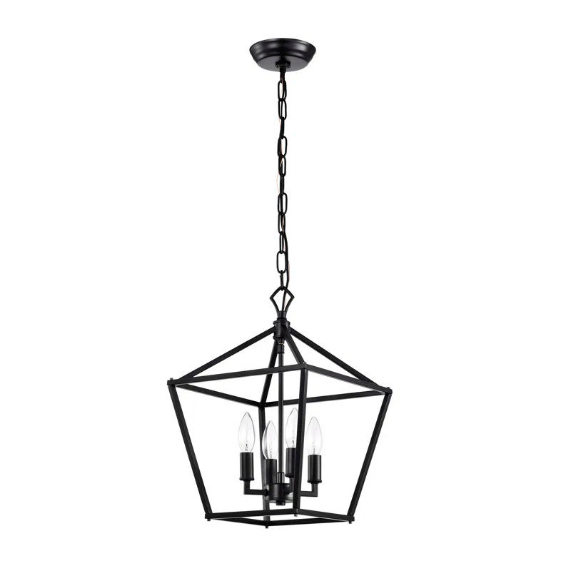 Light Dimmable Lantern Geometric Chandelier